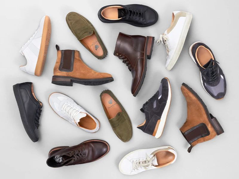 Collection de chaussures pour homme - sneakers, bottines, mocassins