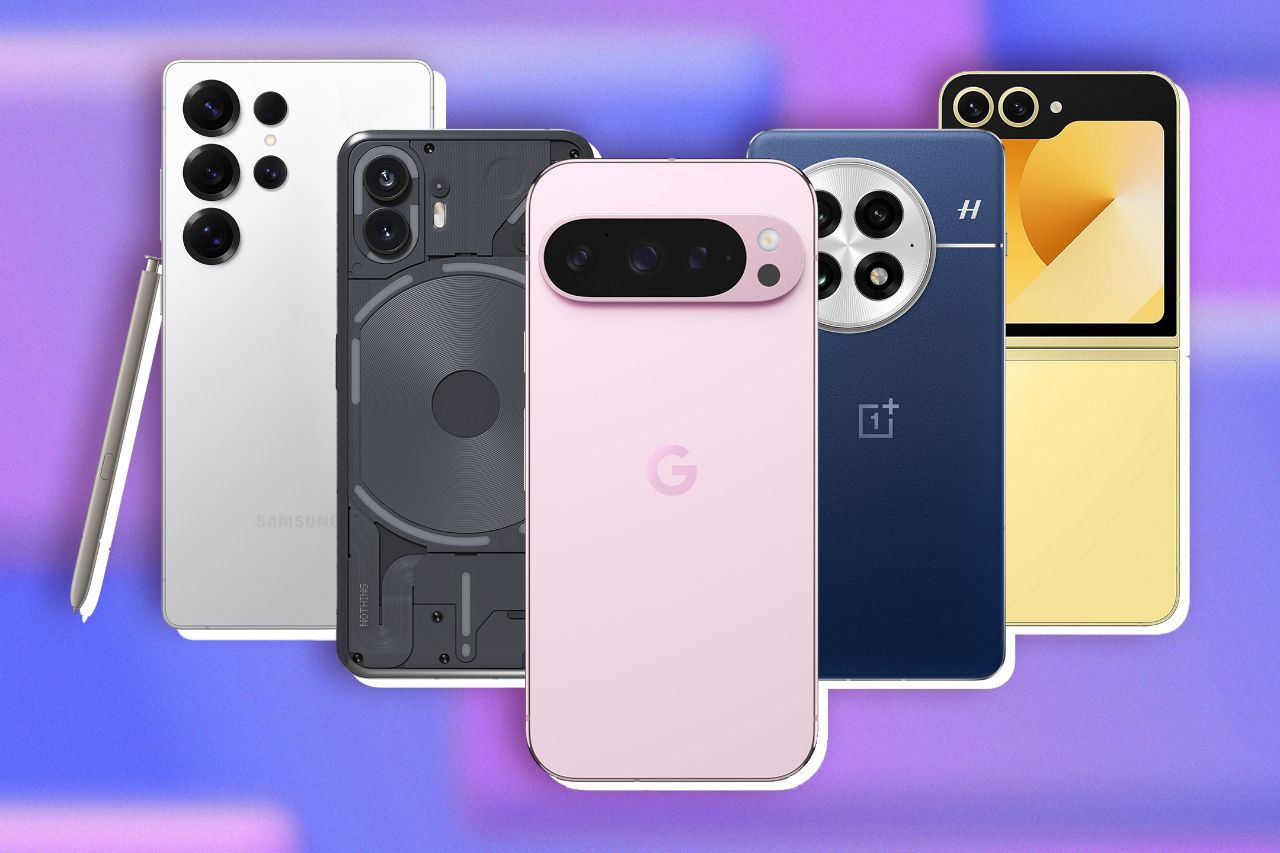Collection de smartphones premium - Samsung, Google Pixel, OnePlus